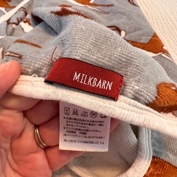 Milkbarn cotton hooded towel - Picture 3 of 4